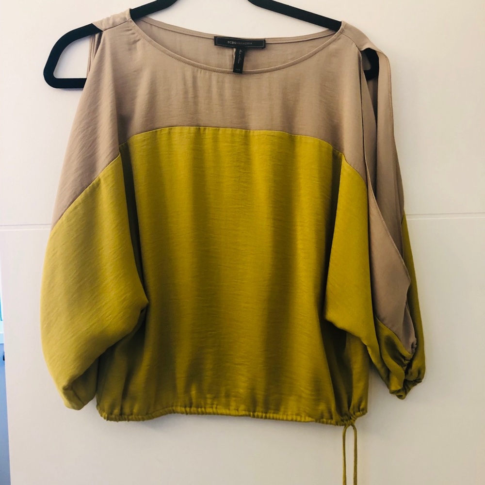 BCBG satin blouse